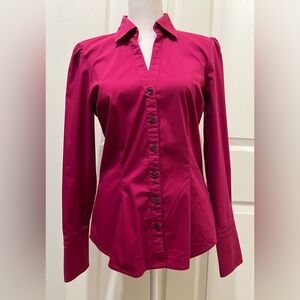 Express Fuchsia Button-Down Shirt